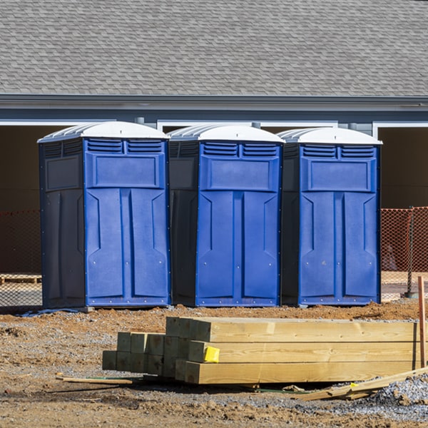 is there a specific order in which to place multiple porta potties in Cross Creek OH